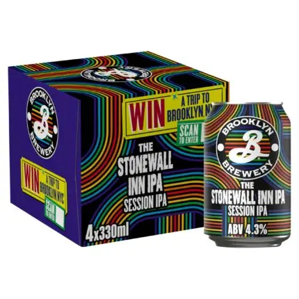 Brooklyn Brewery Stonewall Inn Session IPA 4 3 Beer Cans 4x330ml
