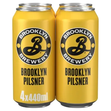 Brooklyn Pilsner Lager Beer Cans 4x440ml