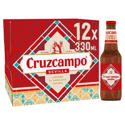 Cruzcampo Sevilla Lager Beer Bottle 12x330ml