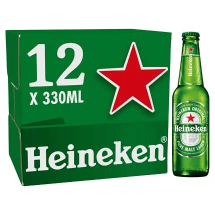 Heineken Lager Beer Bottle 12x330ml