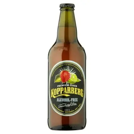 Kopparberg Strawberry Lime Alcohol Free Premium Cider 8x 500ml