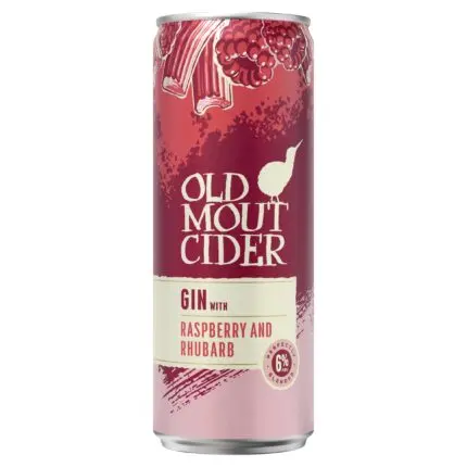 Old Mout Gin Raspberry Rhubarb Cider Cocktail Can 330ml