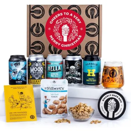 QWERTY Beer Box Merry Christmas Pale Ale IPA Beer Gift Set