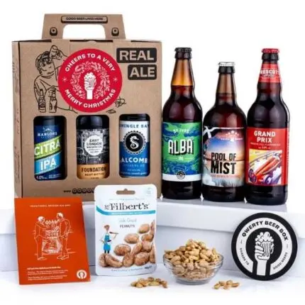 QWERTY Beer Box Merry Christmas Real Ale Beer Gift Hamper
