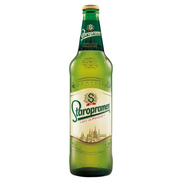 Staropramen Premium Czech Style Pilsner Lager Beer Bottle  660ml