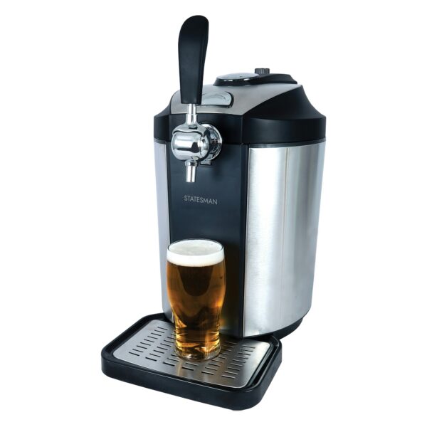 Statesman SKBD500SS 5 Litre Chilled Draught Beer Dispenser, Stainless Steel
