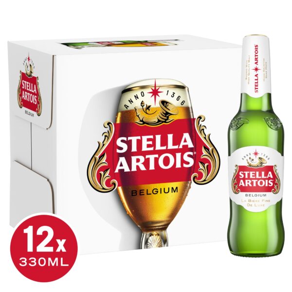 Stella Artois Belgium Premium Lager Beer 12 x 330ml