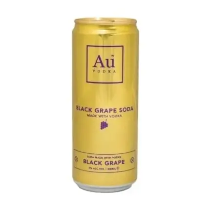AU Vodka Black Grape Soda 12 X 330ml Cans