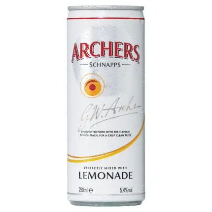 Archers And Lemonade Ready To Drink 250ml