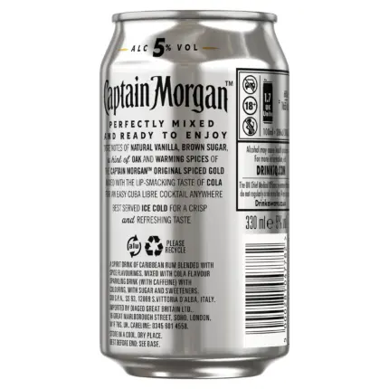 Captain Morgan Original Spiced Gold Pepsi Max 330ML 2