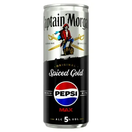 Captain Morgan Spiced Gold Rum Pepsi Max Premix 250ml