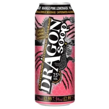 Dragon Soop Mango Pink Lemonade PMP Cans 8 X 500ml Case