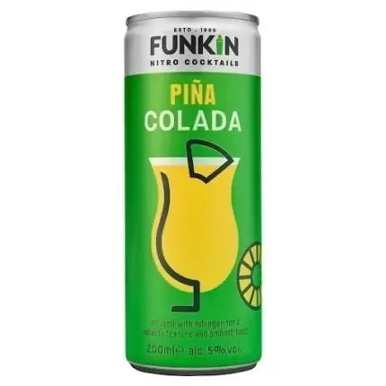 Funkin Pina Colada Nitro Cocktail 12 X 200ml Cans Case