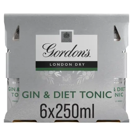 Gordons Diet Tonic 6x250ml 2