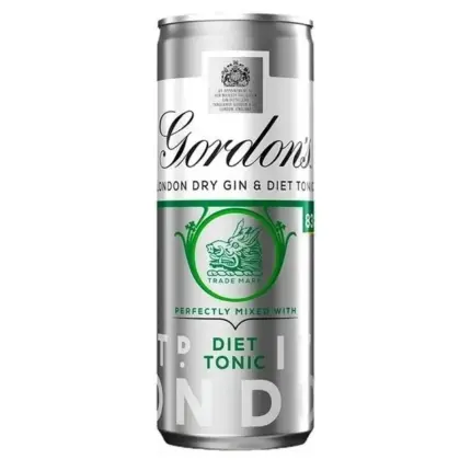 Gordons Gin Slimline Tonic PMP Cans 12 X 250ml Case