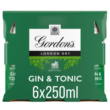 Gordons Tonic 6x250ml 2