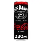 Jack Daniels Whiskey Coca Cola Zero Sugar 330Ml