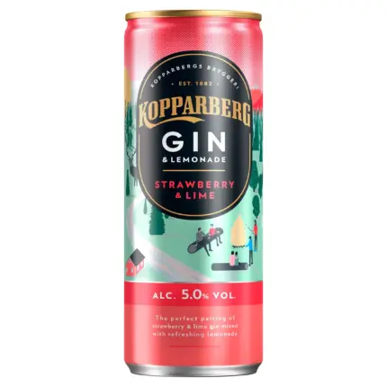 Kopparberg Gin Lemonade Strawberry Lime 250ml