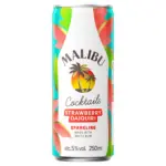 Malibu Sparkling Strawberry Daiquiri Pre Mixed Ready To Drink Cocktail 250mL