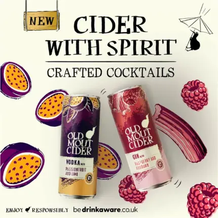 Old Mout Gin Raspberry Rhubarb Cider Cocktail Can 330ml 2