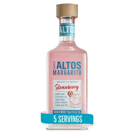Olmeca Altos Tequila Strawberry Margarita Ready To Serve Cocktail 750mL