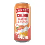 SMIRNOFF CRUSH MANGO AND PEACH CAN 440ML