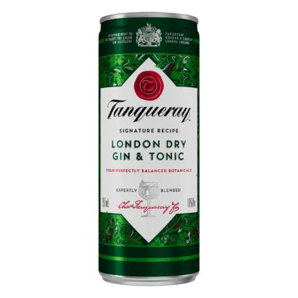 Tanqueray London Dry Gin Tonic Ready To Drink Premix 250ml