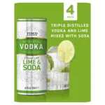 Vodka Lime Soda 4 X 250ml
